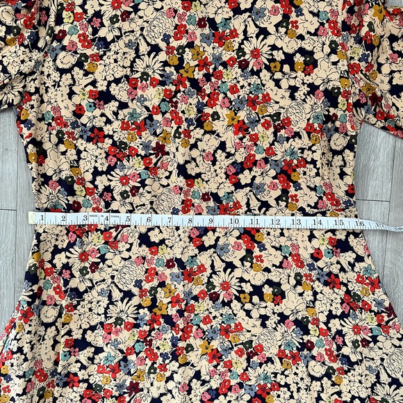 ZARA Basic Z1975 Denim Floral Dress NWT - Size S - Picture 8 of 12